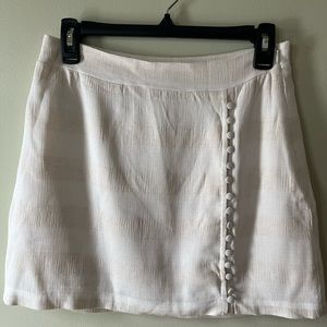 Forever 21 Ivory/Cream Short skirt